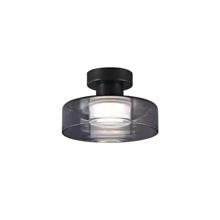 KCO Minimalist Antique Brass Flush Mount Ceiling Light (C9067)