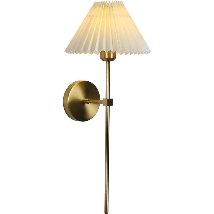 KCO Mid Century Modern Pleated Fabric Wall Sconce (W8089)