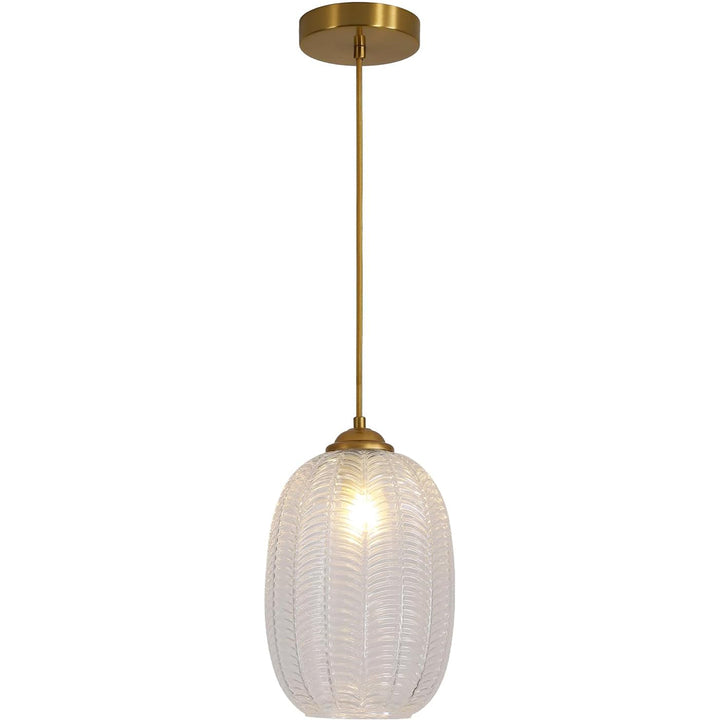 Mid Century Modern Clear Glass Globe Pendant Light (L7206)