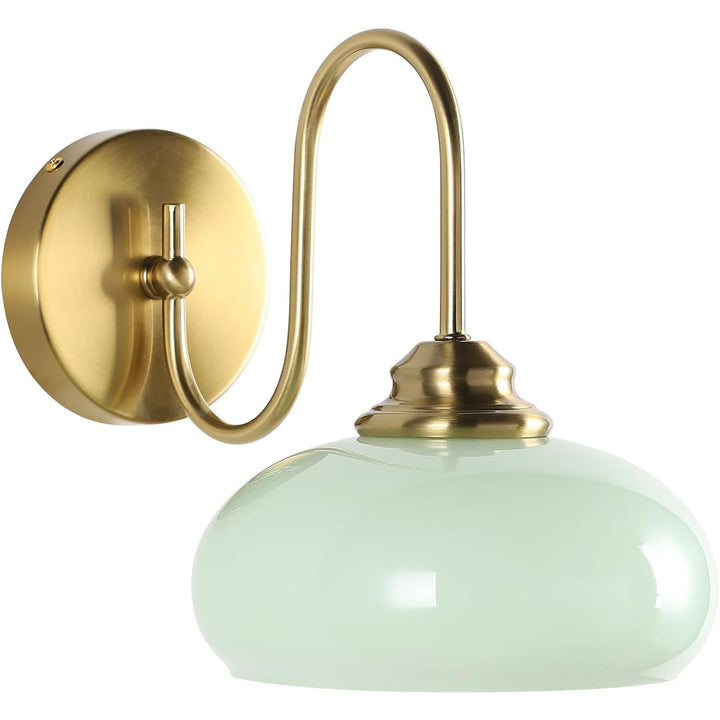 KCO Vintage Gold Wall Sconce 1 Light Bathroom Vanity Light (W8090)