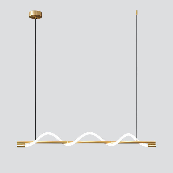 KCO LED Linear Pendant Light Modern Sputnik Linear Chandelier (L7212)