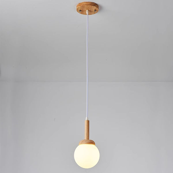 KCO Modern Nordic Pendant Light Wood Hanging Ceiling Light (L7218)