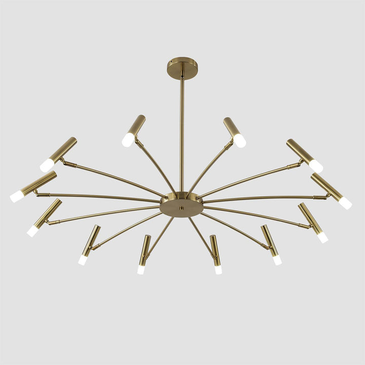 KCO Mid Century Modern Led Chandelier Large Round Kitchen Island Pendant Light Brass Gold Ceiling Hanging Light Fxiture (L7192)