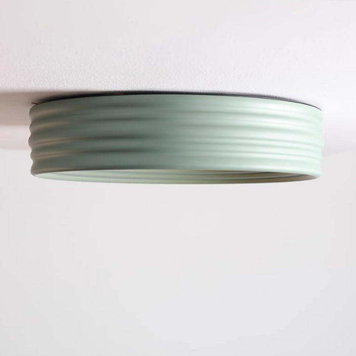 KCO Mid Century Modern Large Semi Flush Mount Ceiling Light Fixture LED Round Close to Ceiling Lighting (C9061)