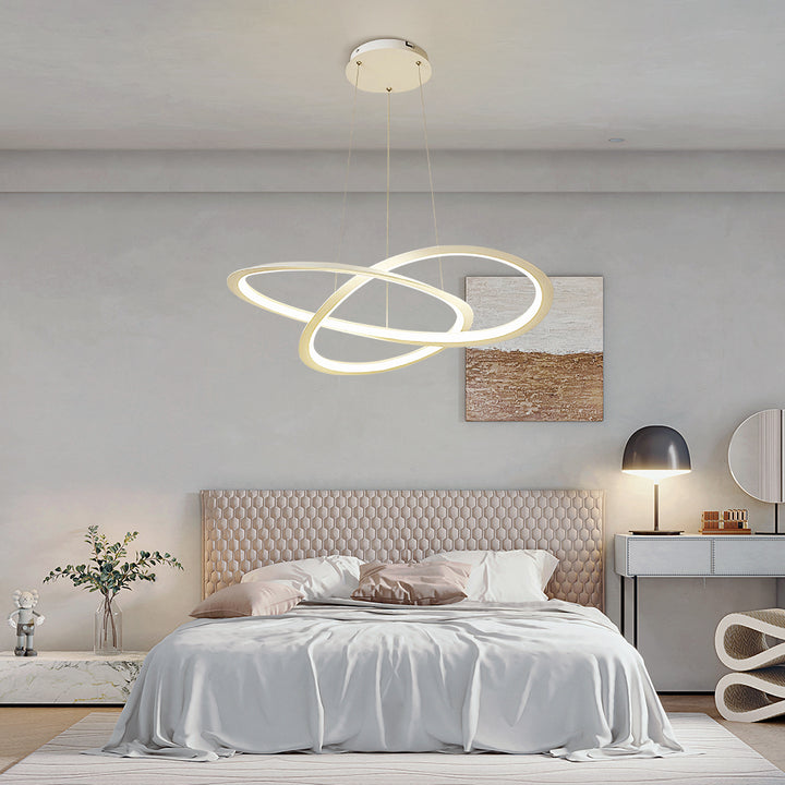 KCO Modern Integrated LED Chandelier Aluminum Ceiling Hanging Lamp