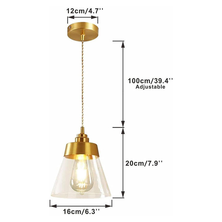 KCO Minimalist Conical-Shaped Adjustable Pendant Lighting (L7143)