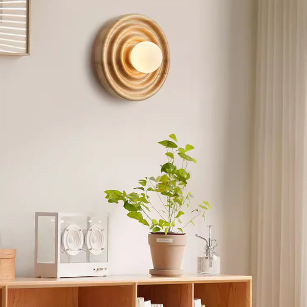 KCO Modern Wood Close to Ceiling Light (W8088)