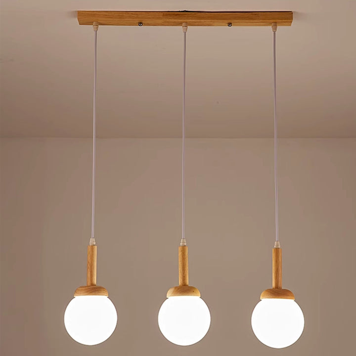 KCO Modern Nordic Pendant Light Wood Hanging Ceiling Light (L7218)