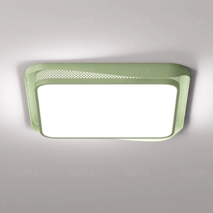 KCO Modern LED Ceiling Light Fxiture Vintage Green Ceiling Light for Bedroom Bathroom (C9063)