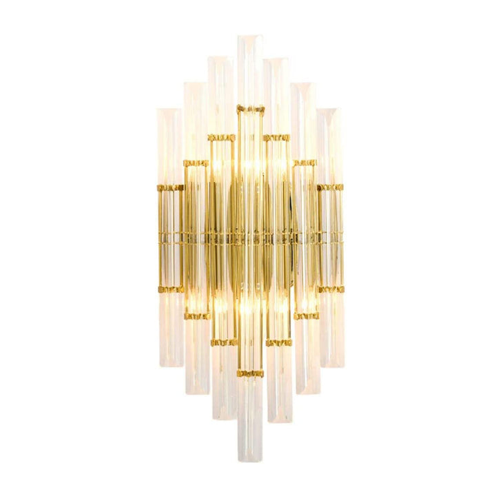 KCO Mid-Century Black Crystal Wall Sconce Lighting