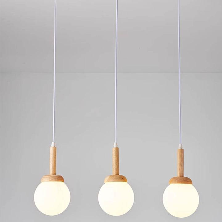 KCO Modern Nordic Pendant Light Wood Hanging Ceiling Light (L7218)