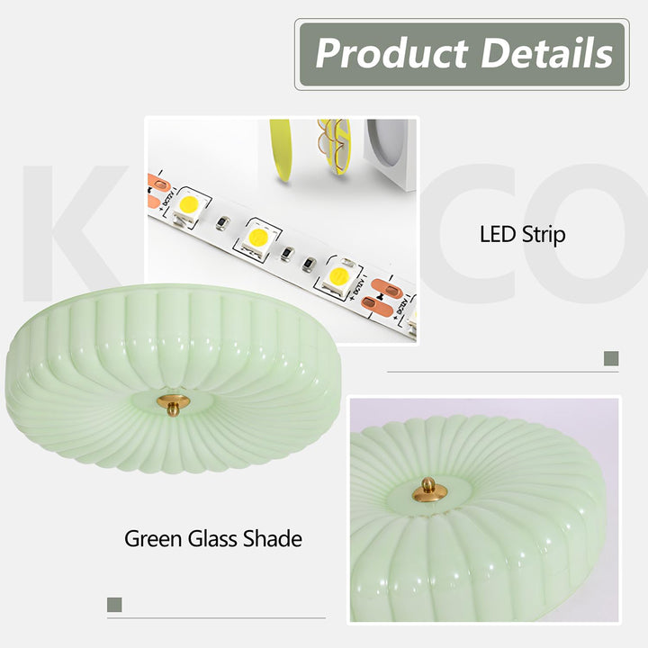 KCO Nordic Large Round LED Flush Mount Ceiling Light (C9066)