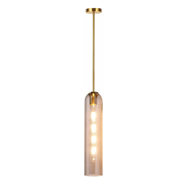 KCO Modern Glass Nordic Long Tube Chandelier Light 