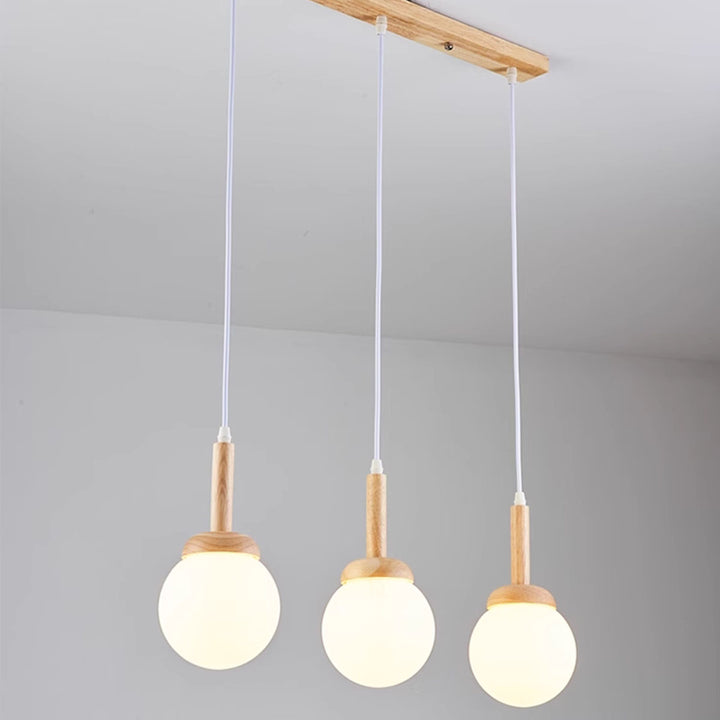 KCO Modern Nordic Pendant Light Wood Hanging Ceiling Light (L7218)