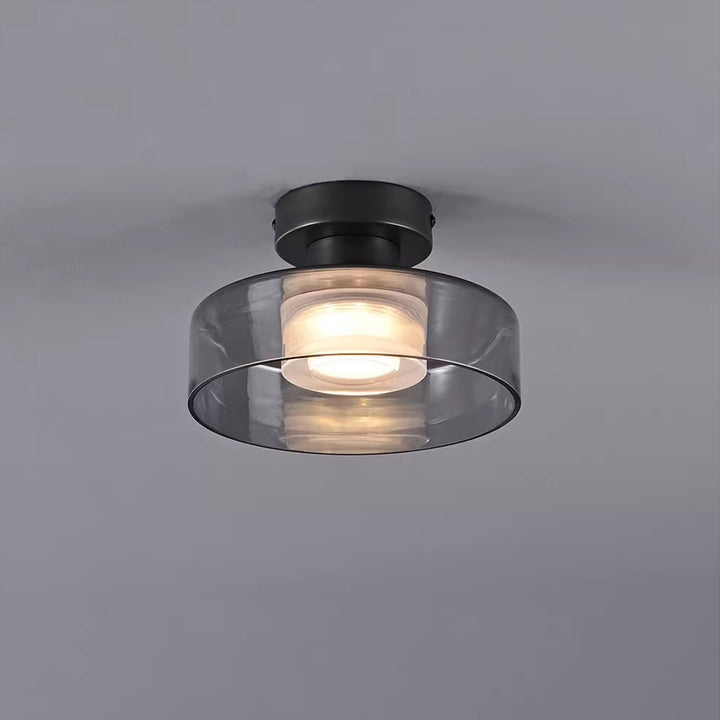 KCO Minimalist Antique Brass Flush Mount Ceiling Light (C9067)