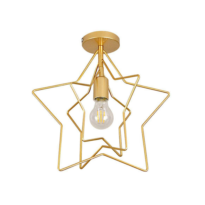 KCO Black Moravian Star Ceiling Light Fixture