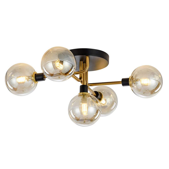 KCO 5 Lights Semi Flush Mount Ceiling Light Vintage Chandelier(L7119)