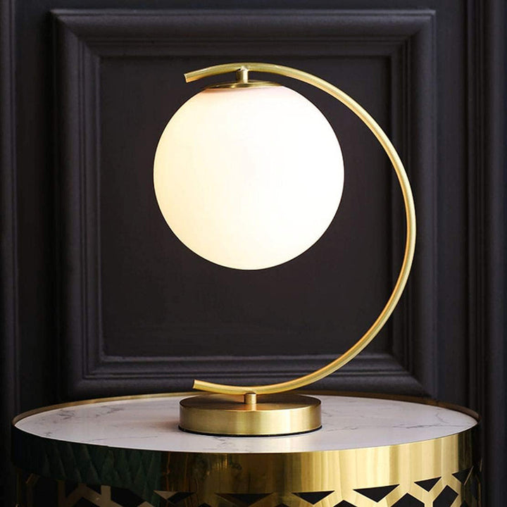 KCO Golden Bedside Arc Table Lamp Lighting (T0018)