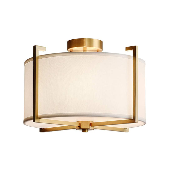 KCO Flush Mount Drum Fabric Ceiling Light (C9024)