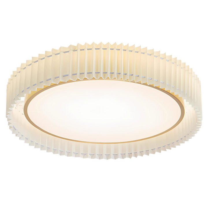 Fabric Drum Shade Semi Flush Mount Ceiling Light