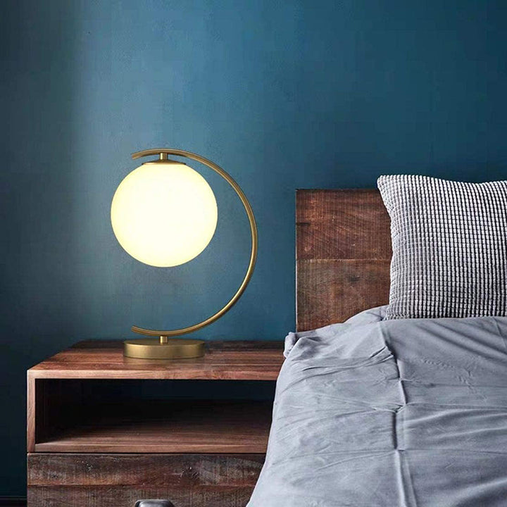 KCO Golden Bedside Arc Table Lamp Lighting (T0018)