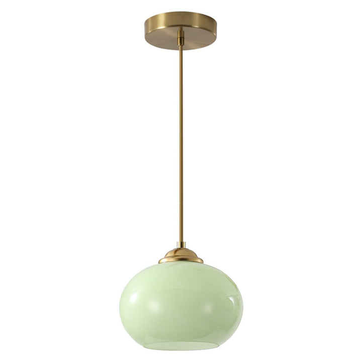 KCO Modern Adjustable Brass Ceiling Pendant Lighting with Yellow Lampshade (L7166)