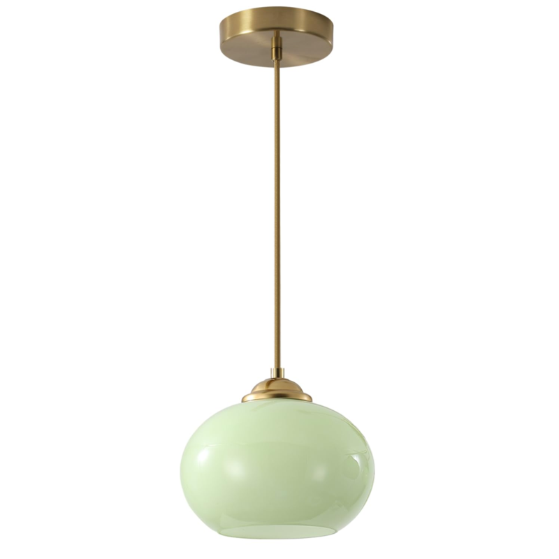 KCO Kitchen Island Green Globe Glass Pendant Light Fixture KCO Home