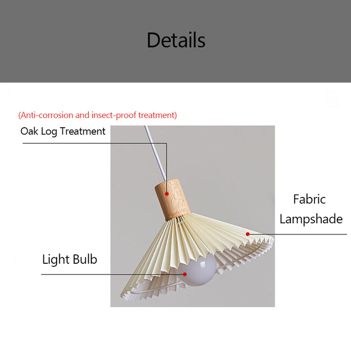 KCO Nordic Minimalist Pleated Pendant Light(L7115)