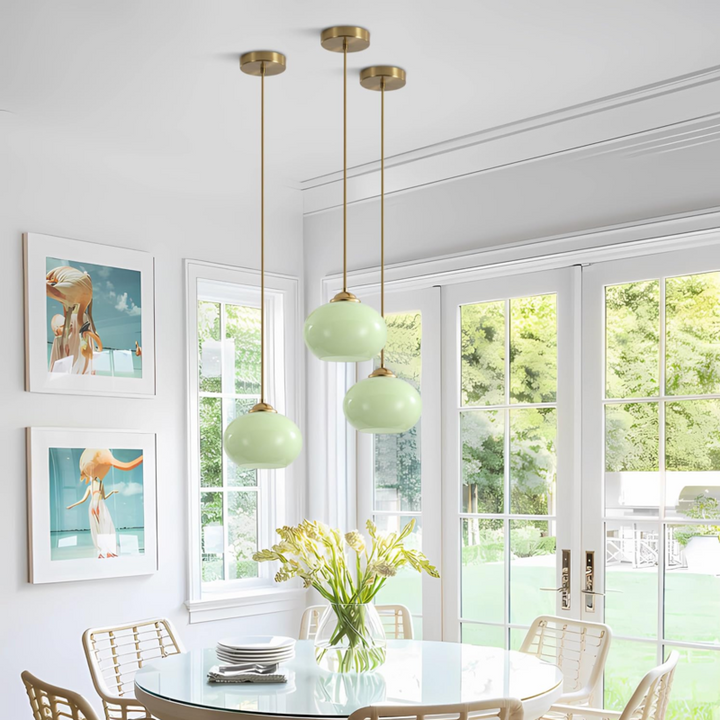 Nordic Green Chandelier