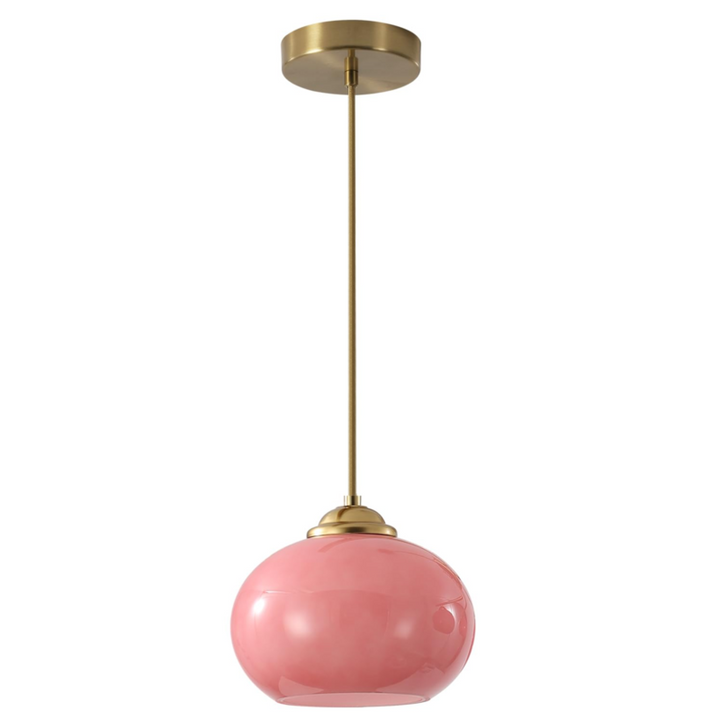 Pink Globe Pendant Light