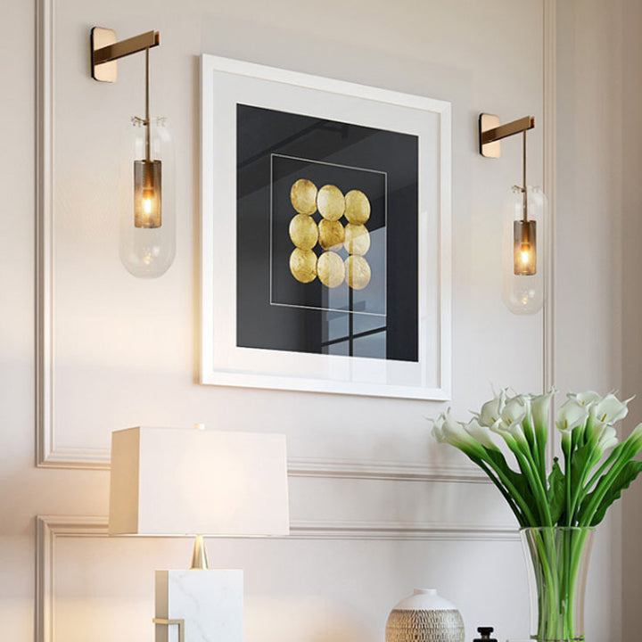 KCO Postmodern Golden Metal Aisle Lights Wall Sconce(W8055)