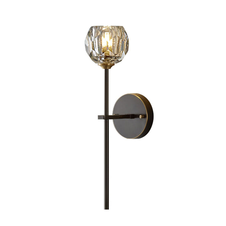 KCO Crystal Black Wall sconce