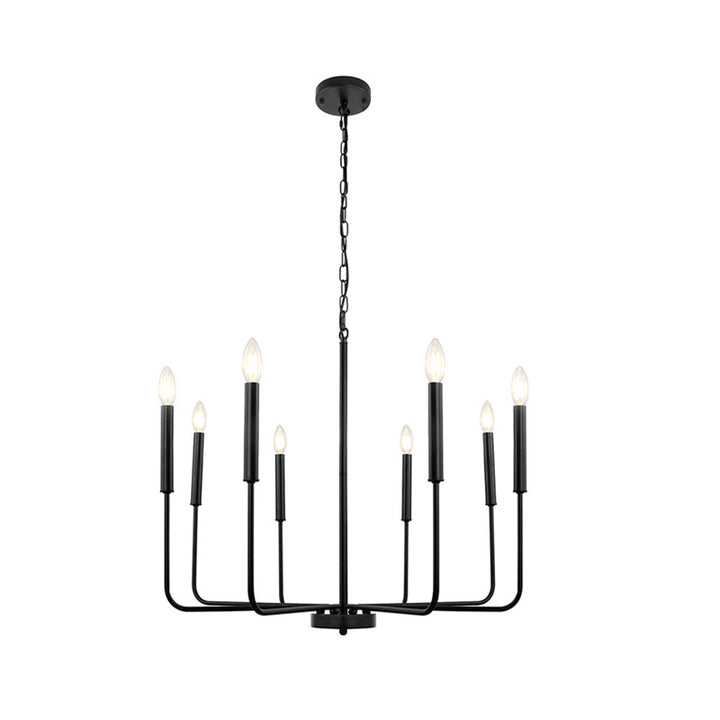 KCO 8-Light Vintage Gold Modern Chandelier Candle Light(L7125)