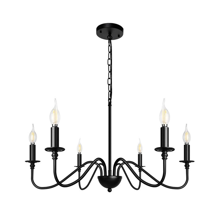 KCO 6-Light Rustic Industrial Iron Chandeliers for Dining Room(L7126£©