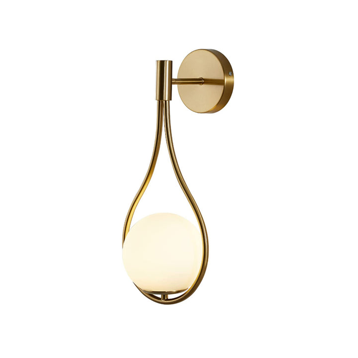 KCO Wall Sconce Mid-Century Drop Design Brass Wall Lamp (W8050)