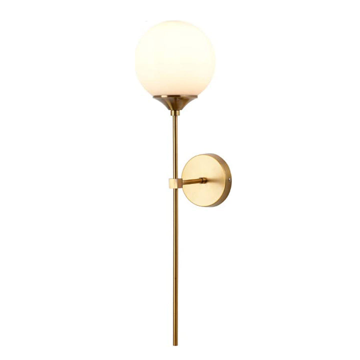 milk glass globe sconce