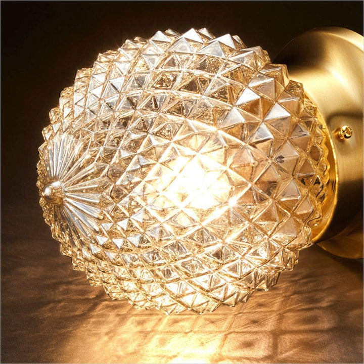 KCO Glass Globe Pineapple Ceiling Light For Hallway (C9036)