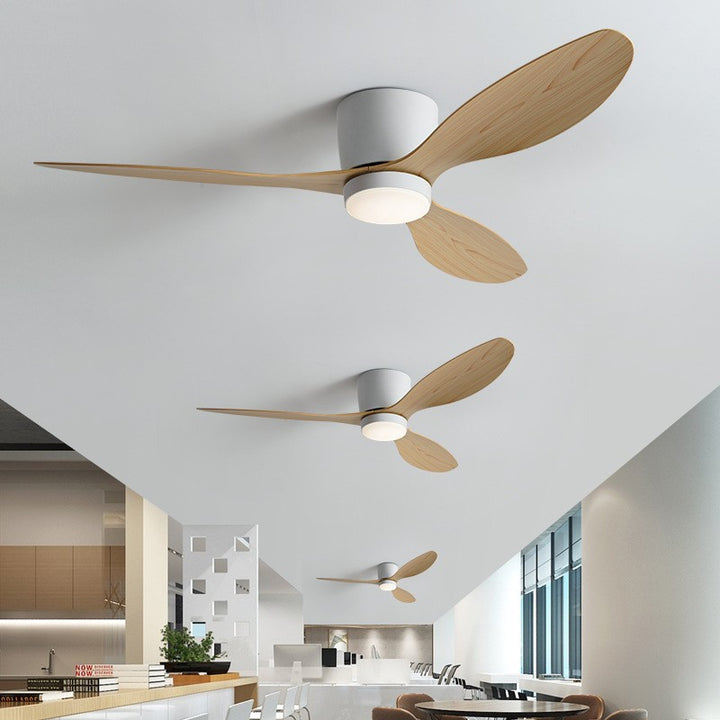 KCO Modern Ceiling Fan Light with 3 Colors, 6 Speeds (L7111)