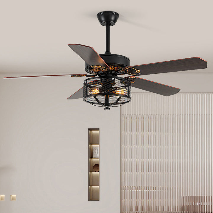 KCO Indoor Chandelier Ceiling Fan 5 Blades with Remote Control (L7110)