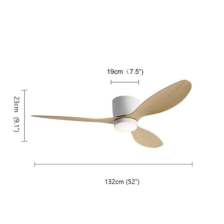 KCO Modern Ceiling Fan Light with 3 Colors, 6 Speeds (L7111)