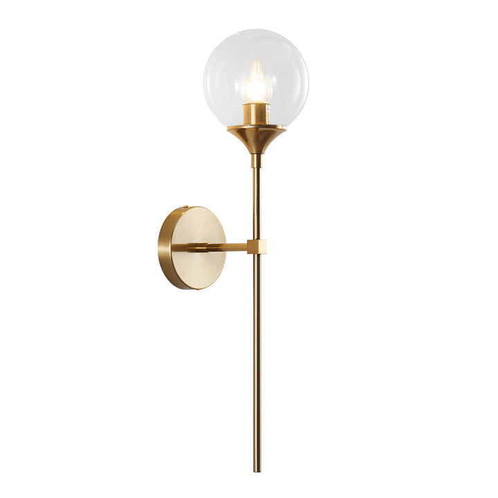 Clear Glass Globe Sconces