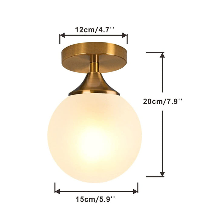 KCO Globe Semi Flush Mount Ceiling Light (C9023)