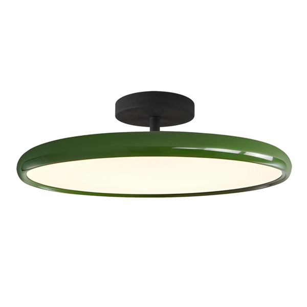 green flush mount ceiling light