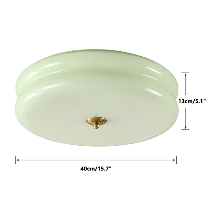 kCO Nordic Mint Green Glass Hallway Ceiling Light (C9043)